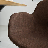 Spisestuestol Mick Dimehouse Brun LxBxH 64x62x59 Stof Atmosfærefoto anderledes