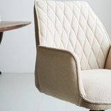 Spisestuestol Novan bouclé Dimehouse Beige LxBxH 67x59x57 Stof Atmosfærisk fotodetalje