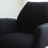 Spisestuestol Novan bouclé Dimehouse Sort LxBxH 67x59x57 Stof Atmosfærisk fotodetalje