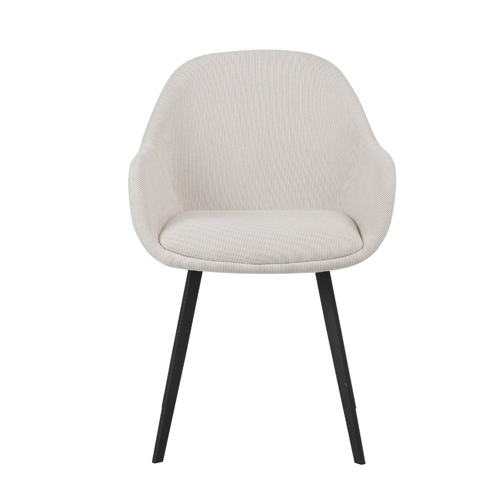 Spisestuestol Remy Dimehouse Beige LxBxH 64x59x58 Hvidt foto set forfra