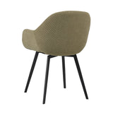 Spisestuestol Remy Dimehouse Olivengrøn LxBxH 64x59x58 Hvid foto diagonalt set bagfra