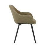 Spisestuestol Remy Dimehouse Olivengrøn LxBxH 64x59x58 Hvid foto fra siden