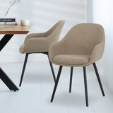 Spisestuestol Remy Dimehouse Taupe LxBxH 64x59x58 Atmosfærisk foto diagonalt set forfra