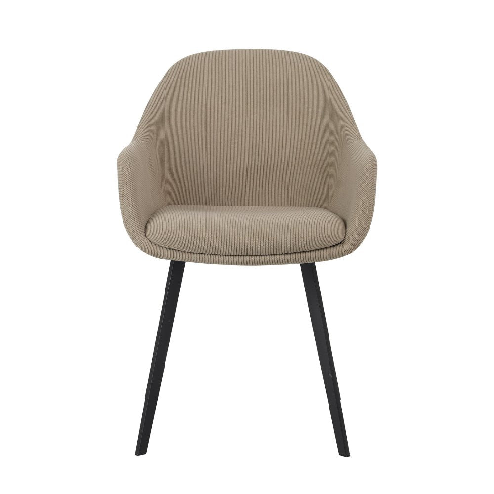 Spisestuestol Remy Dimehouse Taupe LxBxH 64x59x58 Hvidt foto set forfra