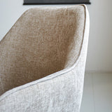 Spisestuestol Sev Dimehouse Beige LxBxH 68x62x61 Stof Atmosfærisk fotodetalje