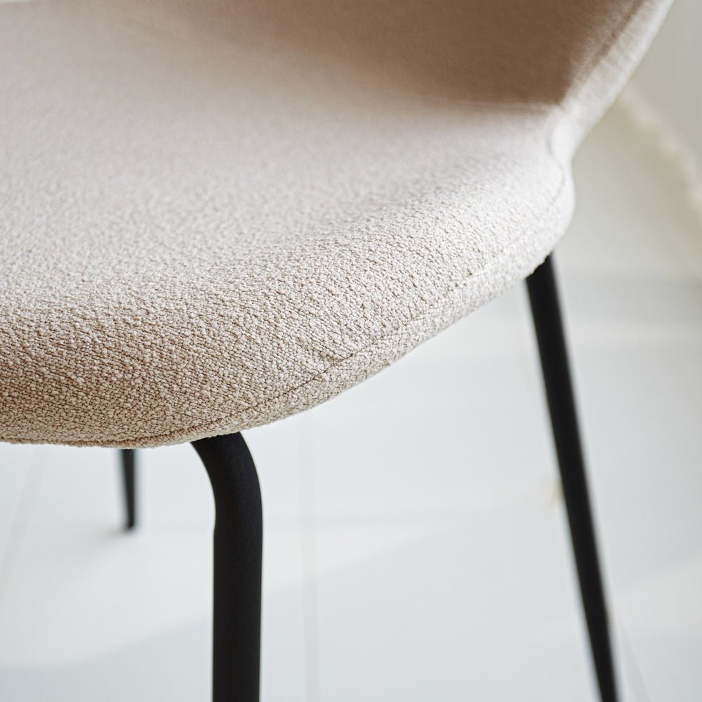 Spisestuestol Sia Dimehouse Beige LxBxH 72x55x51 Stof Atmosfærisk fotodetalje