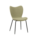 Spisestuestol Sia Dimehouse Grøn LxBxH 72x55x51 Stof Hvid foto diagonalt set forfra