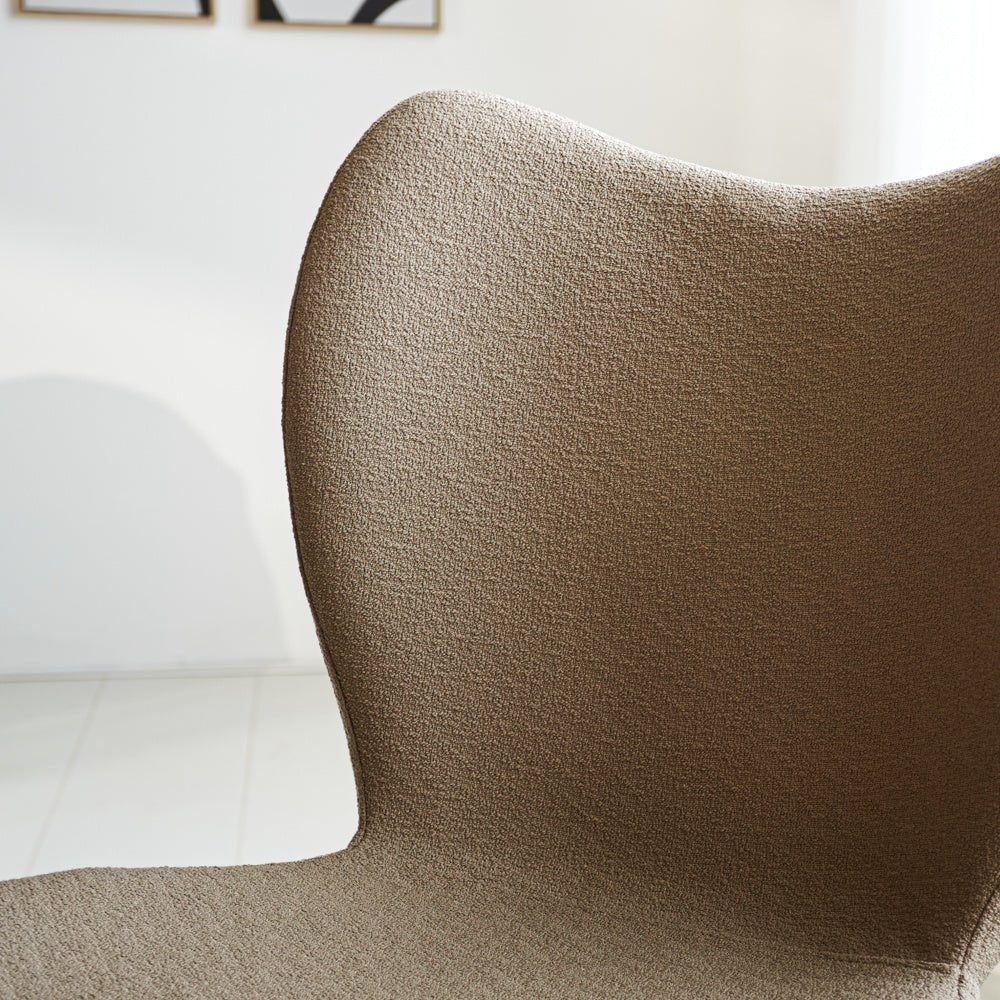 Spisestuestol Sia Dimehouse Taupe LxBxH 72x55x51 Stof Atmosfærisk fotodetalje