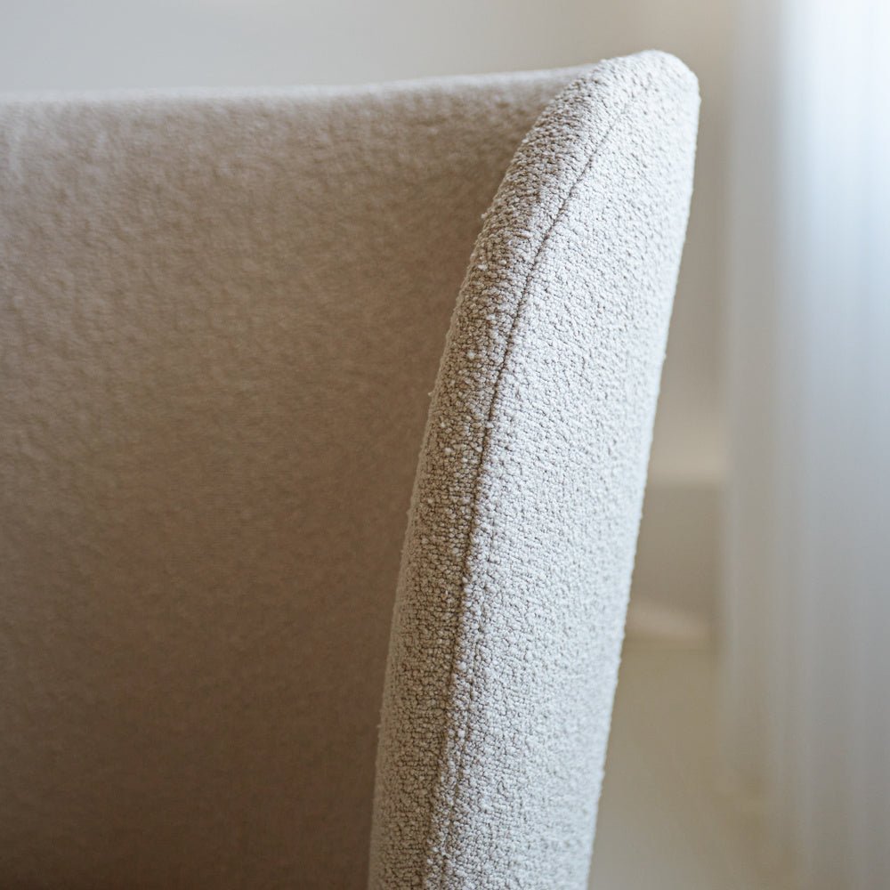 Spisestuestol Tess Dimehouse Beige LxBxH 65x62x56 Stof Atmosfærisk fotodetalje
