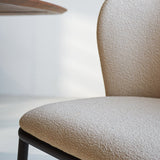 Spisestuestol Tess Dimehouse Beige LxBxH 65x62x56 Stof Atmosfærisk fotodetalje