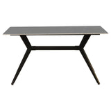 Eettafel Grace Grey Dimehouse Grijs LxBxH 160x94x13 Sintered stone Witfoto vooraanzicht