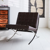 Lænestol Expo Dimehouse Brun LxBxH 80x78x78 Kohud læder Atmosfærisk foto diagonalt set forfra