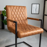 Spisestuestol Dean Dimehouse Cognac LxBxH 70x58x57 Stof Atmosfærisk fotodetalje