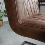 Spisestuestol Dean Dimehouse Brun LxBxH 70x58x57 Stof Atmosfærisk fotodetalje