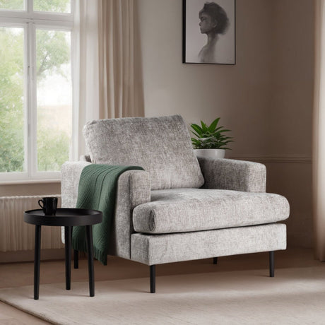Lænestol Faya DH Interiør Beige Atmosfærisk foto diagonalt set forfra
