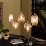 Hængelampe Anna DH Interiør Diamant LxBxH 130x47x29 Glas Atmosfærisk foto diagonalt set forfra