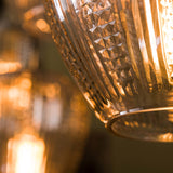 Hængelampe Anna DH Interiør Diamant LxBxH 130x47x29 Glas Atmosfærisk fotodetalje