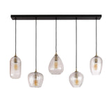 Hængelampe Anna DH Interiør Diamant LxBxH 130x47x29 Glas Hvid foto set forfra