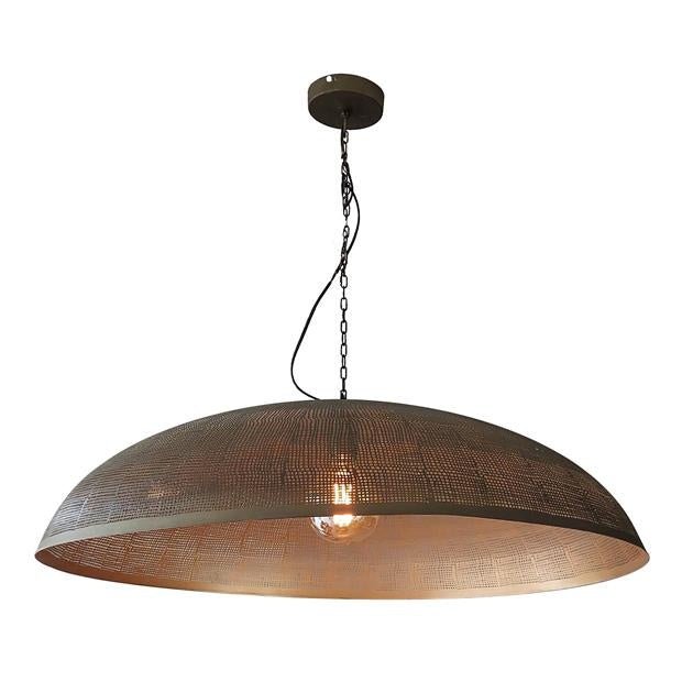 Hængelampe Danique DH Interiør Bronze LxBxH 101x101x34 Bronze Hvid foto set forfra