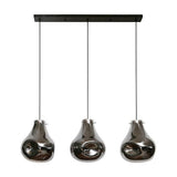 Hængelampe Denissia DH Interiør Sort LxBxH 106x47x39 Metal Hvid foto set fra siden