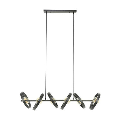 Hængelampe Otan DH Interiør Charcoal LxBxH 125x43x20 Metal Hvid foto set forfra