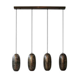 Hængelampe Rama DH Interiør Bronze LxBxH 125x51x22 Bronze Hvid foto set forfra