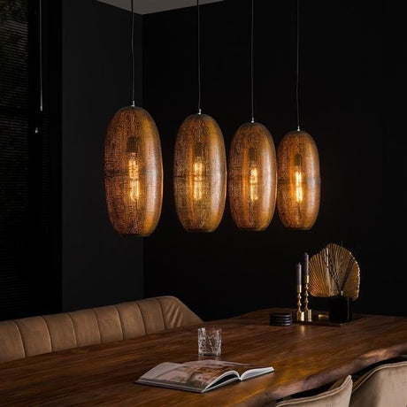 Hængelampe Rama DH Interiør Bronze LxBxH 125x51x22 Bronze Ambient foto diagonalt set forfra