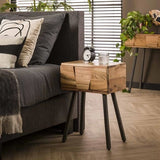 Sengebord Damon DH Interiør Acacia LxBxH 60x40x30 Akacietræ Atmosfærisk foto diagonalt set forfra