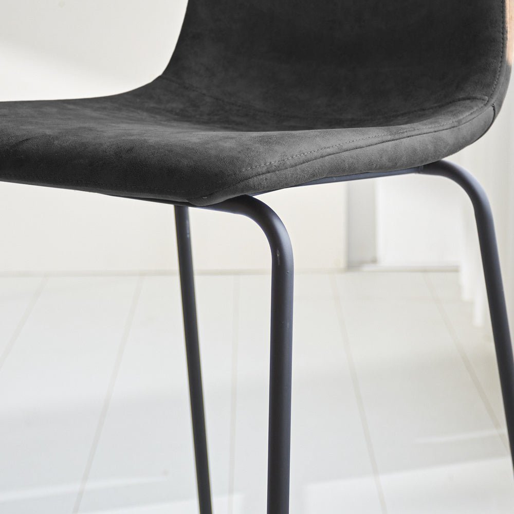 Barstol Brentt Dimehouse Antracit LxBxH 84x60x49 Mikrofiber Atmosfærisk fotodetalje