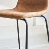 Barstol Brentt Dimehouse Cognac LxBxH 84x60x49 Mikrofiber Atmosfærisk fotodetalje