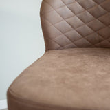 Barstol Grizzly Dimehouse Taupe LxBxH 65x56x52 Microfiber Hvid fotodetalje