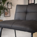 Barstol Jelle Dimehouse Antracit LxBxH 63x56x49 Mikrofiber Atmosfærisk fotodetalje