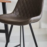 Barstol Juno Dimehouse Taupe LxBxH 86x56x56 Kunstlæder Atmosfærisk fotodetalje
