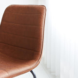 Barstol Mark imiteret læder Dimehouse Cognac LxBxH 79x65x54 Kunstlæder Atmosfærisk fotodetalje