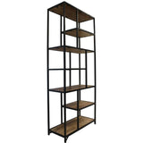 Reol Sparrow Dimehouse Brun LxBxH 189x83x38 Mangotræ Hvidt foto diagonalt set forfra