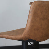 Barstol Boran Dimehouse Cognac LxBxH 55x54x53 Øko-læder Atmosfærisk fotodetalje