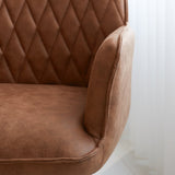 Kontorstol Novan Dimehouse Cognac LxBxH 72x63x58 Stof Atmosfærisk fotodetalje