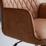 Kontorstol Novan Dimehouse Cognac LxBxH 72x63x58 Stof Atmosfærisk fotodetalje