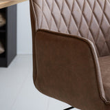 Kontorstol Novan Dimehouse Taupe LxBxH 72x63x58 Stof Atmosfærisk fotodetalje