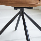 Spisestuestol Novan Microfiber Dimehouse Cognac LxBxH 71x64x56 Stof Atmosfærisk fotodetalje