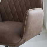 Spisestuestol Novan Microfiber Dimehouse Taupe LxBxH 71x64x56 Stof Atmosfærisk fotodetalje