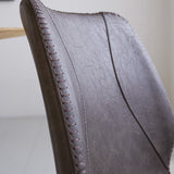 Spisestuestol Beau kunstlæder Dimehouse Taupe LxBxH 72x68x50 Kunstlæder Atmosfærisk fotodetalje