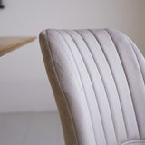Spisestuestol Beau fløjl Dimehouse Beige LxBxH 71x67x49 Stof Atmosfærisk fotodetalje