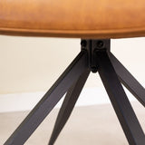 Spisestuestol Gian Dimehouse Cognac LxBxH 73x65x50 Kunstlæder Atmosfærisk fotodetalje