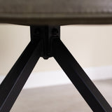 Spisestuestol Gian Dimehouse Grøn LxBxH 73x65x50 Kunstlæder Atmosfærisk fotodetalje