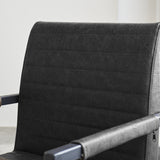 Spisestuestol Kuba Dimehouse Antracit LxBxH 71x59x58 Kunstlæder Atmosfærisk fotodetalje