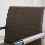 Spisestuestol Kuba Dimehouse Taupe LxBxH 71x59x58 Kunstlæder Atmosfærisk fotodetalje
