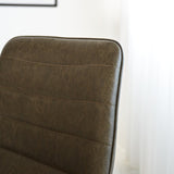 Spisestuestol Mark Dimehouse Grøn LxBxH 74x56x54 Kunstlæder Atmosfærisk fotodetalje