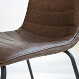 Spisestuestol Mark Dimehouse Taupe LxBxH 74x56x54 Kunstlæder Atmosfærisk fotodetalje