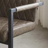 Spisestuestol Ruben Dimehouse Taupe LxBxH 71x59x58 Kunstlæder Atmosfærisk fotodetalje